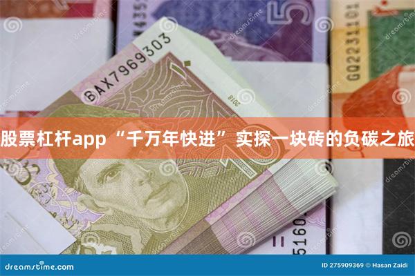 股票杠杆app “千万年快进” 实探一块砖的负碳之旅