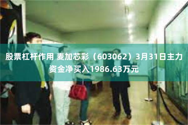 股票杠杆作用 麦加芯彩（603062）3月31日主力资金净买入1986.63万元