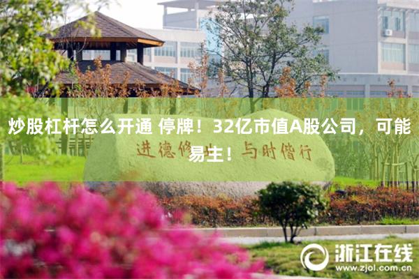 炒股杠杆怎么开通 停牌！32亿市值A股公司，可能易主！